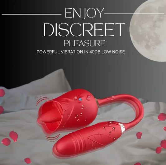 Flor IntensaX - 2 en 1 Estimulación Para Clítoris y Penetración