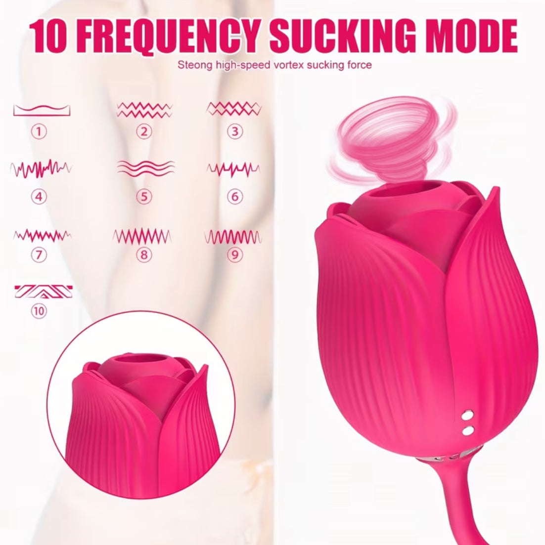 Flor UltraX - 2 en 1 Estimulación Para Clítoris y Penetración