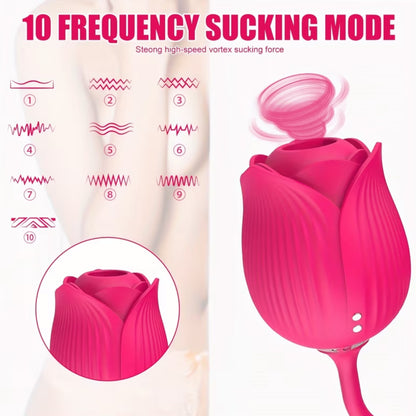 Flor UltraX - 2 en 1 Estimulación Para Clítoris y Penetración