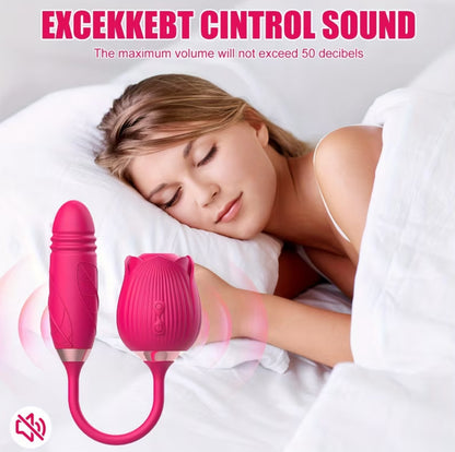 Flor UltraX - 2 en 1 Estimulación Para Clítoris y Penetración